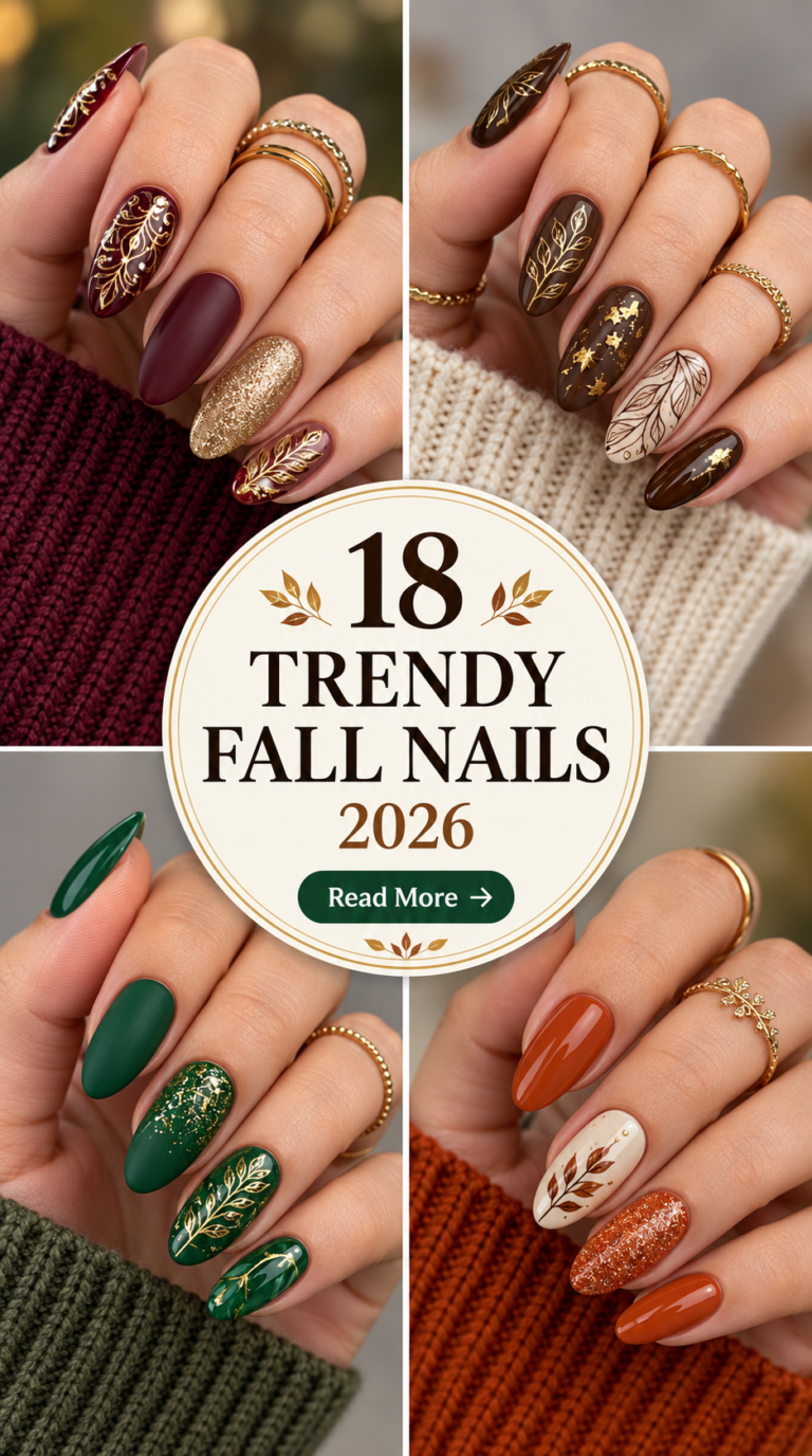 18 Fall Nails 2026: Cozy, Cute & Trendy Nail Designs