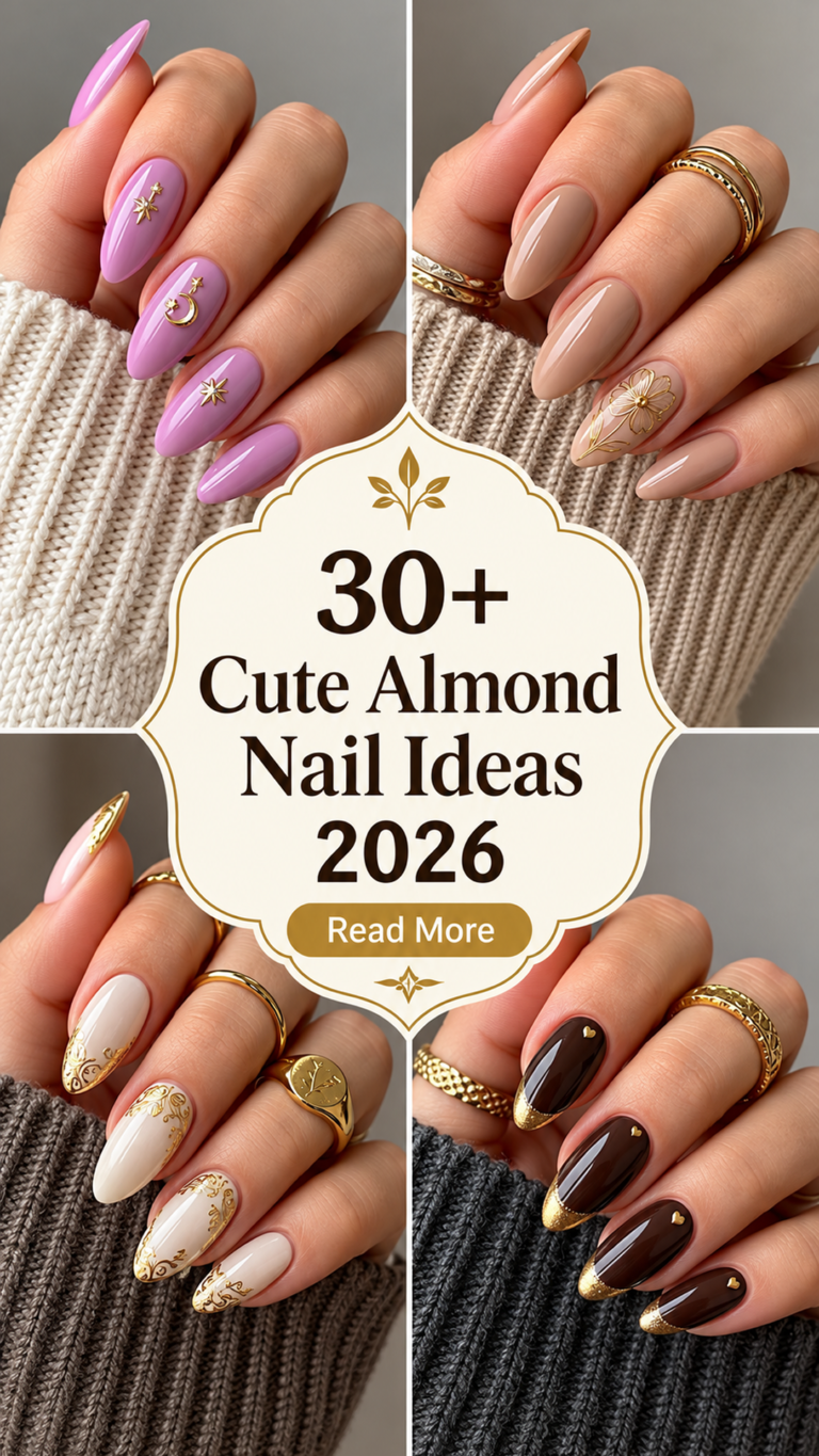 30+ Cute Almond Nail Ideas 2026 to Copy for Everyday Wear