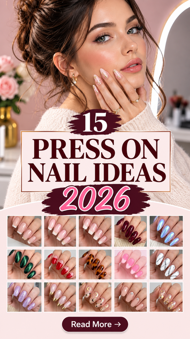 15 Press On Nail Ideas 2026: Cute, Easy & Trendy Designs