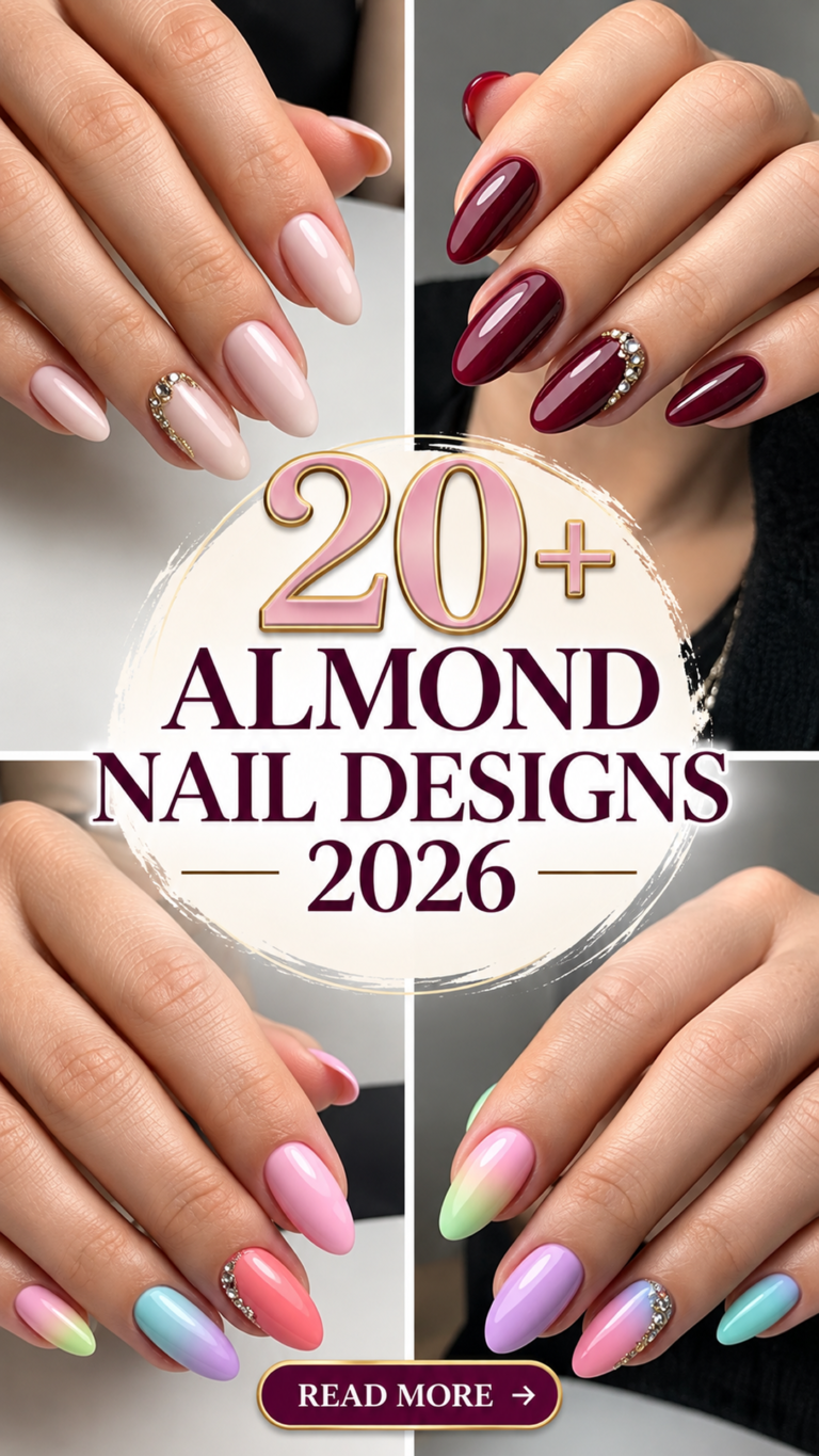 20+ Almond Nail Designs 2026: Elegant, Cute & Trendy Ideas