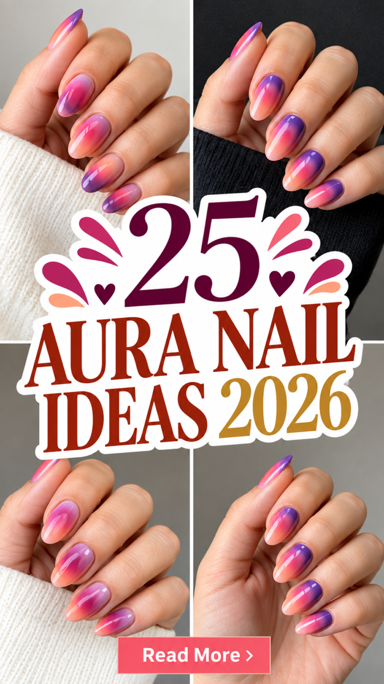 25 Aura Nail Ideas 2026: Dreamy, Colorful & Trendy Nail Designs