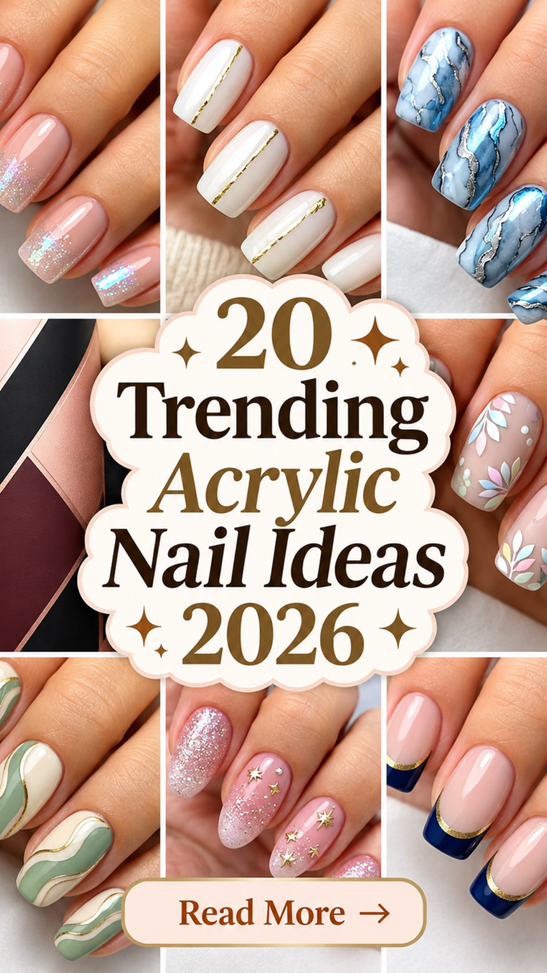 20 Trending Acrylic Nail Ideas 2026: Cute, Classy & Stylish Designs