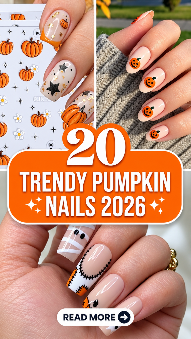 20 Trendy Pumpkin Nails 2026: Cozy Fall Manicure Ideas