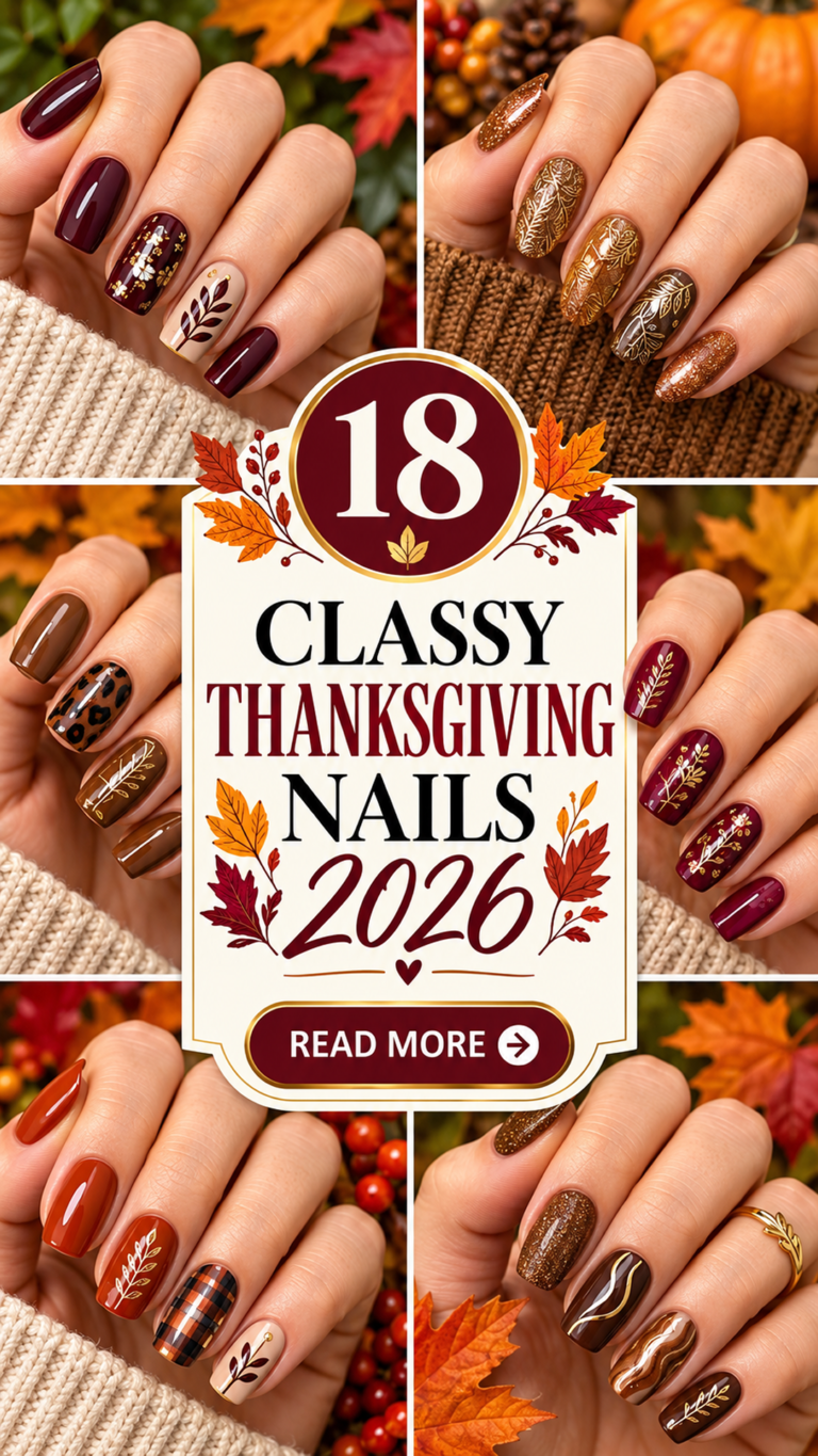 18 Classy Thanksgiving Nails 2026: Minimalist, Neutral & Luxury Designs