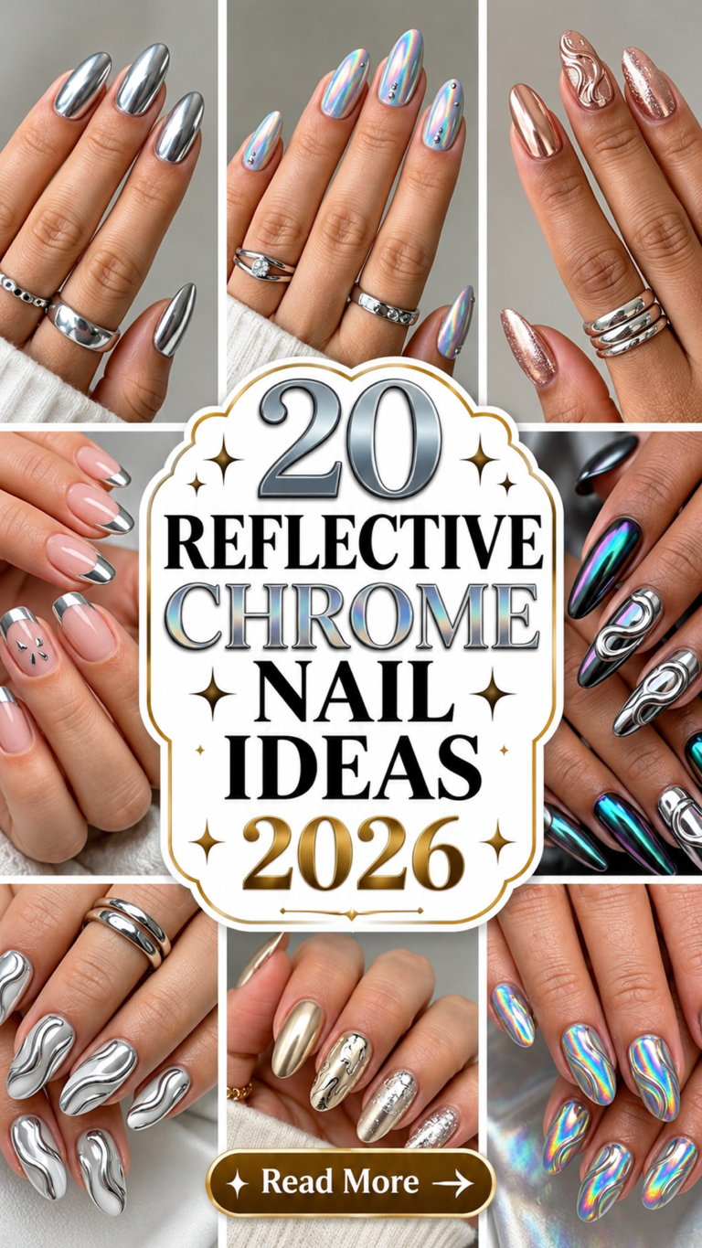 20 Reflective Chrome Nails 2026: Shiny & Eye-Catching Designs