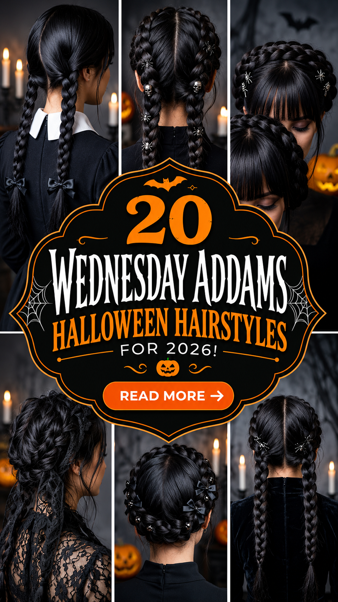 20 Wednesday Addams Halloween Hairstyles 2026: Dark & Iconic Looks