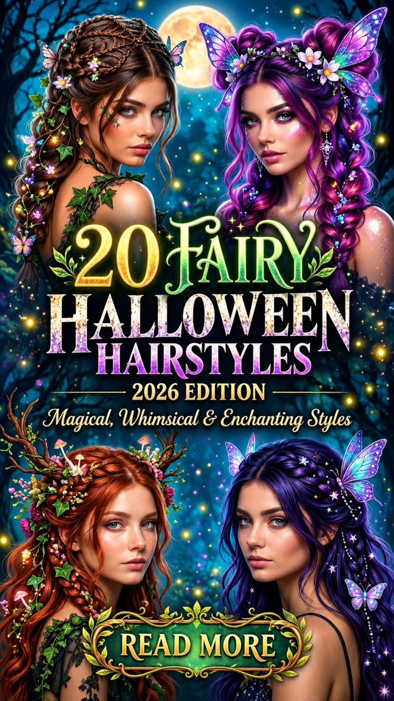 20 Fairy Halloween Hairstyles 2026: Magical, Cute & Dreamy Looks