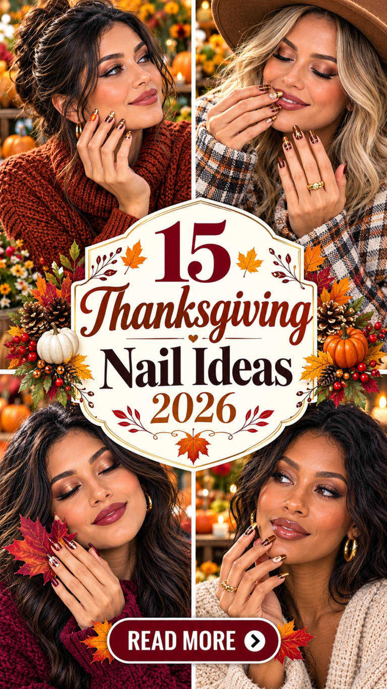 15 Thanksgiving Nail Ideas 2026: Classy, Cozy & Trendy Designs