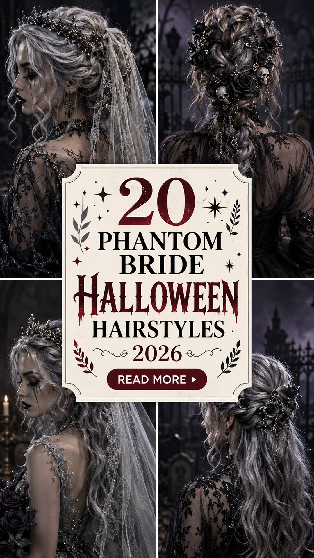 20 Phantom Bride Halloween Hairstyles 2026: Ghostly, Romantic & Haunting Looks