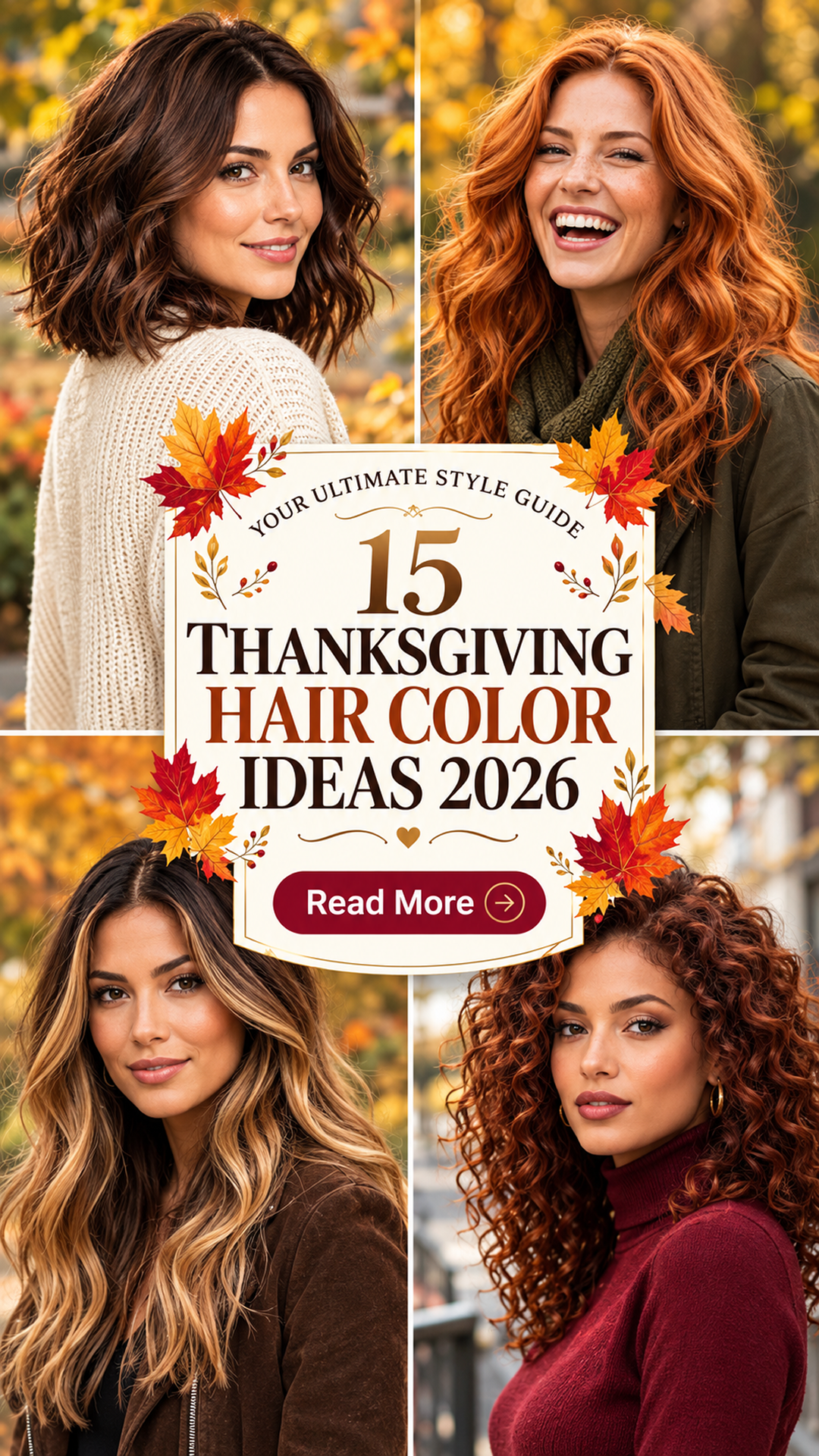 15 Thanksgiving Hair Color Ideas 2026: Rich, Warm & Gorgeous Shades