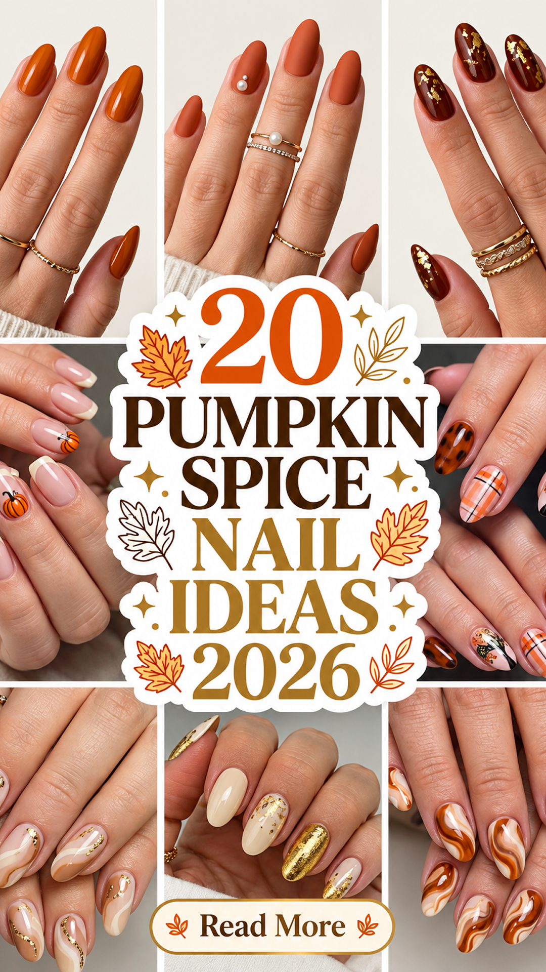 20 Pumpkin Spice Nail Ideas 2026: Cozy & Trendy Fall Nail Designs