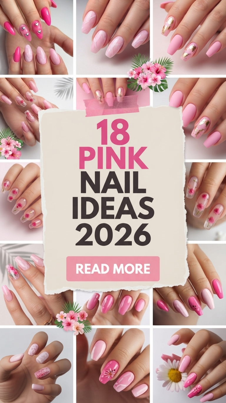 18 Pink Nail Ideas 2026: Cute, Girly & Trendy Pink Designs