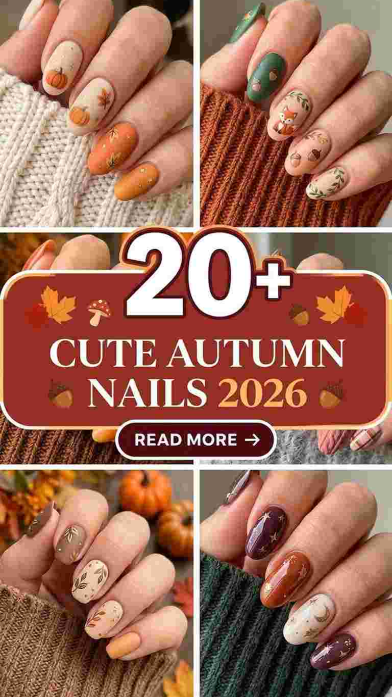 20+Cute Autumn Nails 2026: Beautiful Fall Designs for Every Style