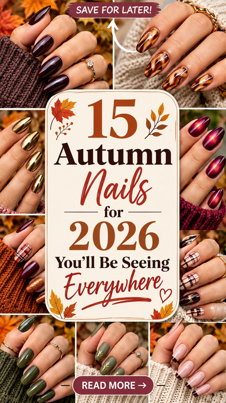 15 Autumn Nails 2026: Elegant Fall Nail Ideas for Every Occasion