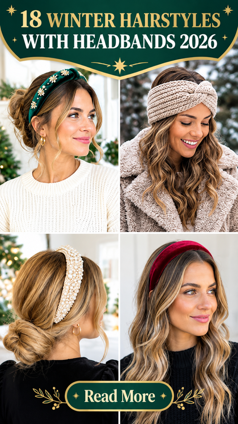18 Winter Hairstyles with Headbands 2026: Chic & Simple Ideas
