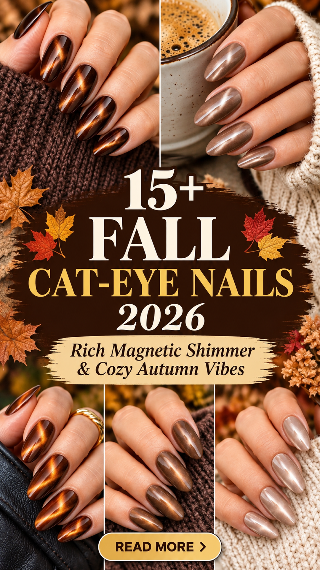15+ Fall Cat-Eye Nails 2026: Magnetic, Moody & Luxurious Nail Ideas