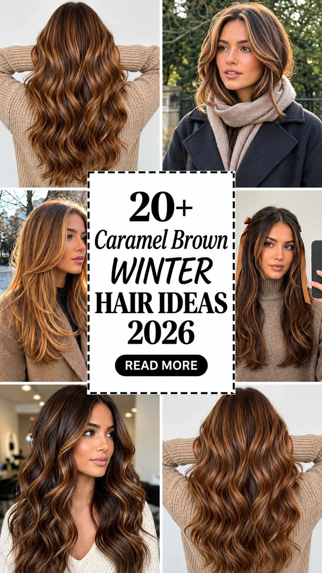 20+ Caramel Brown Winter Hair Ideas 2026: Soft & Beautiful Highlights