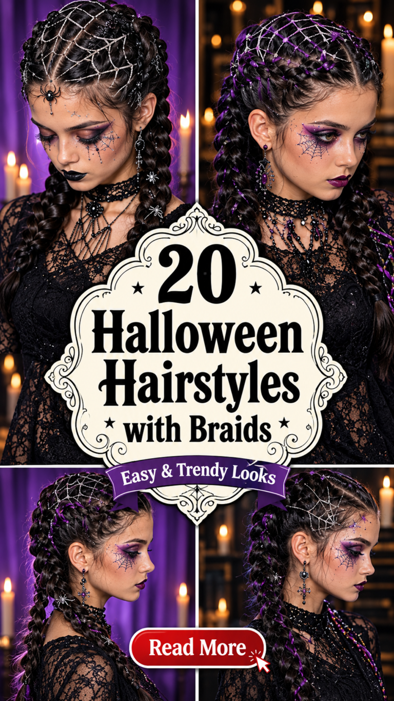 20 Halloween Hairstyles with Braids 2026: Cute & Spooky Looks